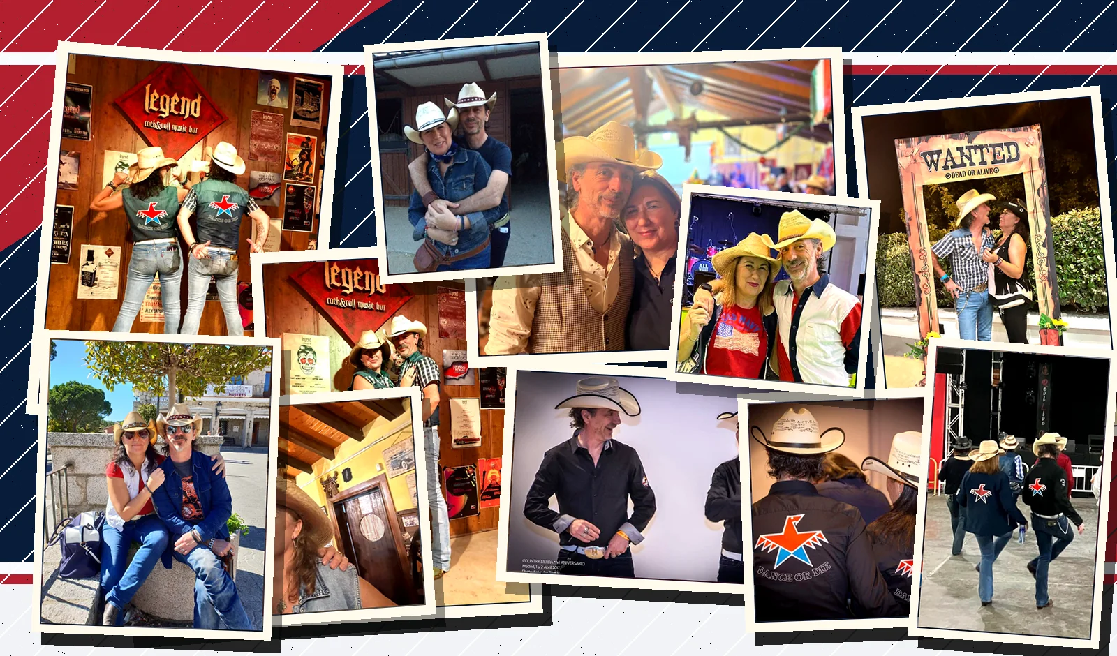 Collage de profesores Dance Or Die en eventos country